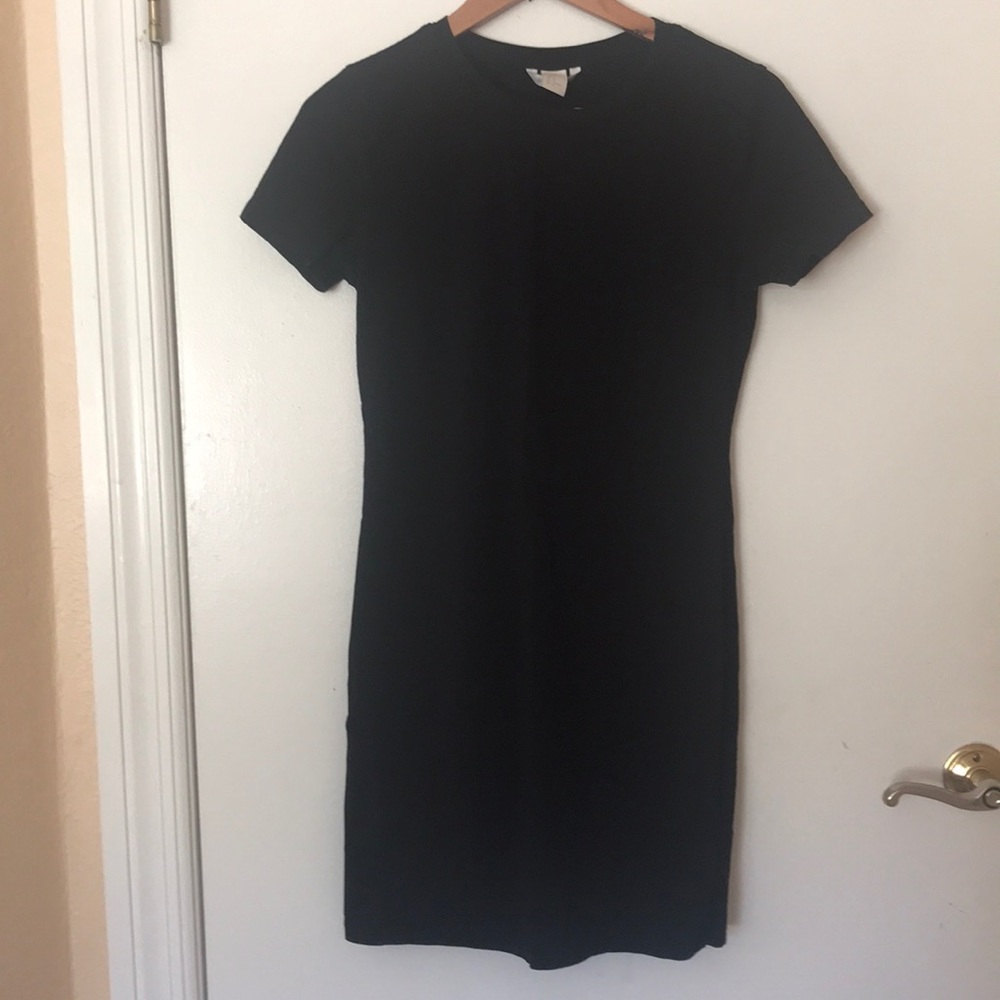 Black T-shirt dress